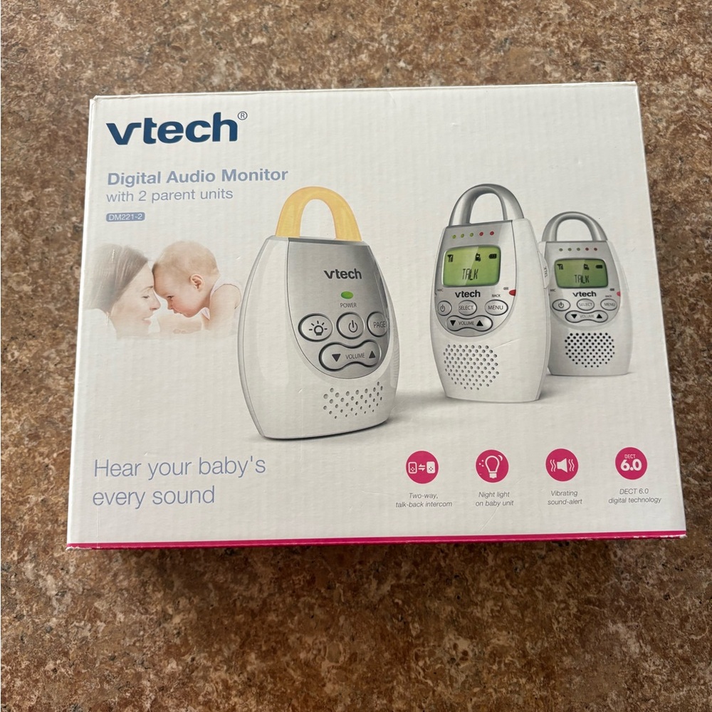 VTech Silver Digital Audio Monitor with Dual Parent Units
